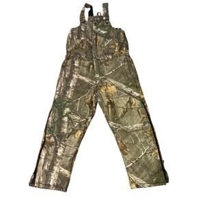 C.E. Schmidt Youth Realtree Camouflage Insulated Overalls Camo Hunting Size XL